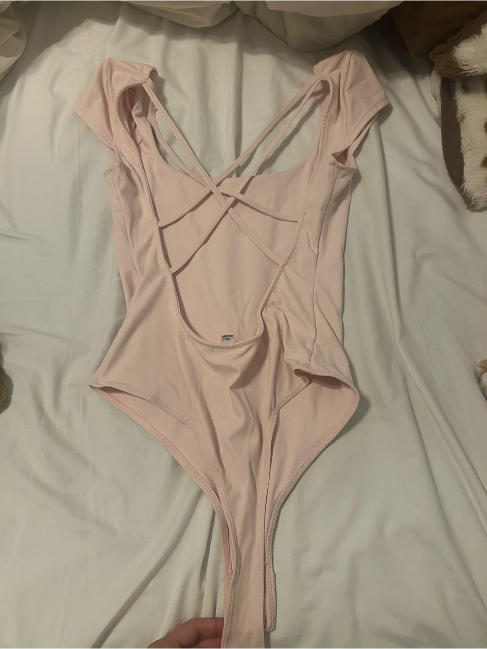 Garage Light Pink Strappy Bodysuit
